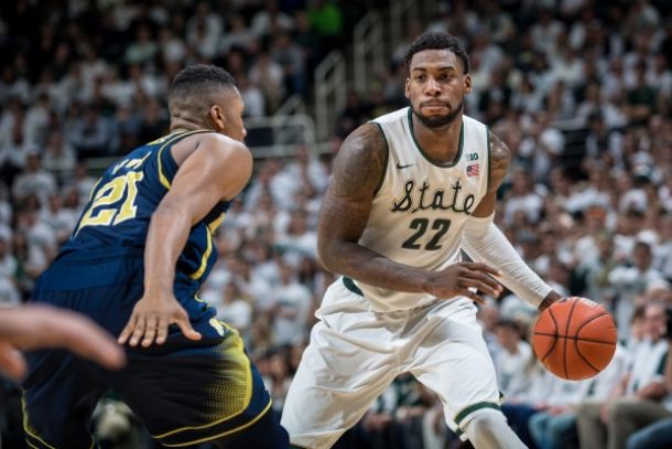 Michigan State Holds Rival Michigan Scoreless in Overtime, Rolls to 76-66 Win