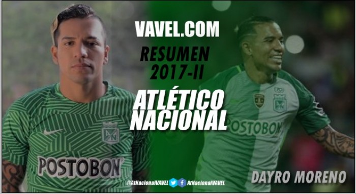 Resumen Atlético Nacional 2017-II: Dayro Moreno, la carta de gol en Atlético Nacional