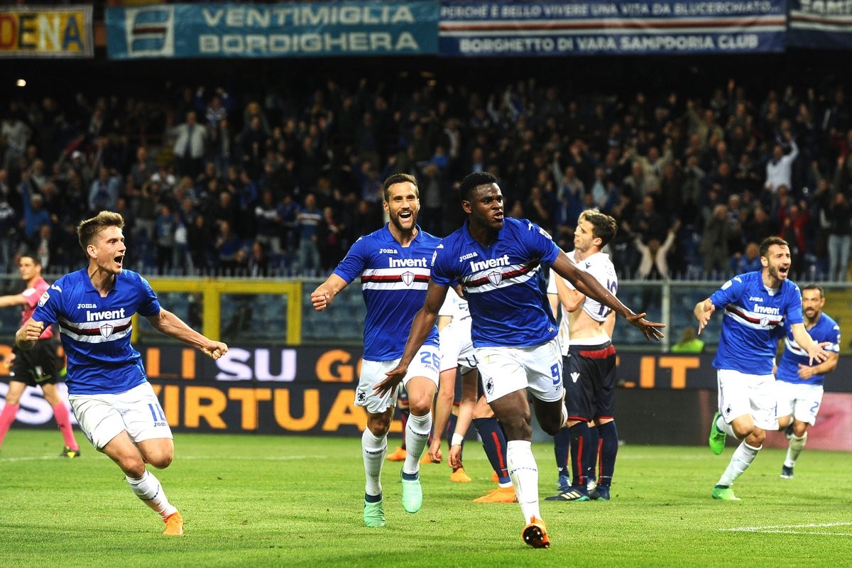 Serie A - Zapata piega il Bologna: la Samp si rilancia per l'Europa
