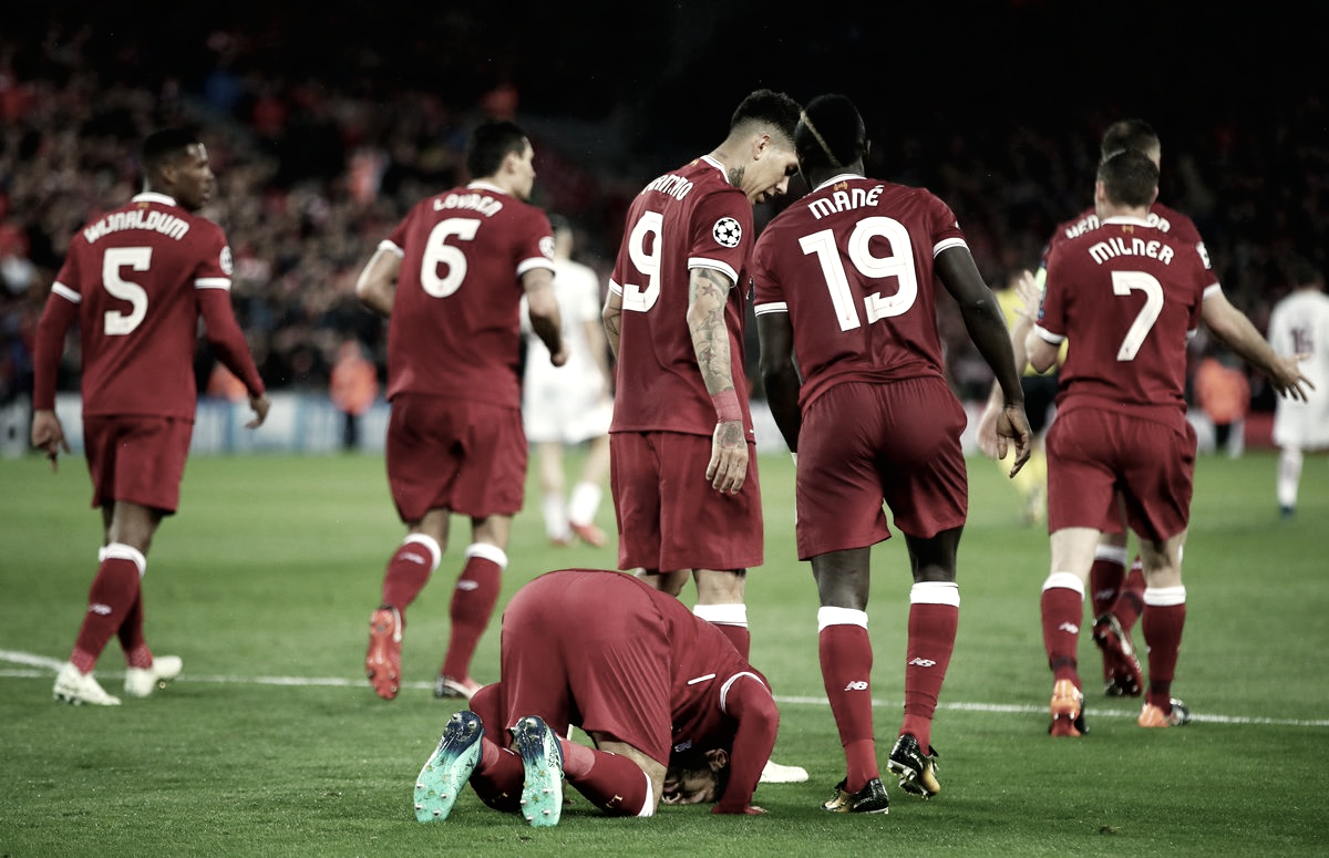 El Liverpool golea pero no entierra a la Roma