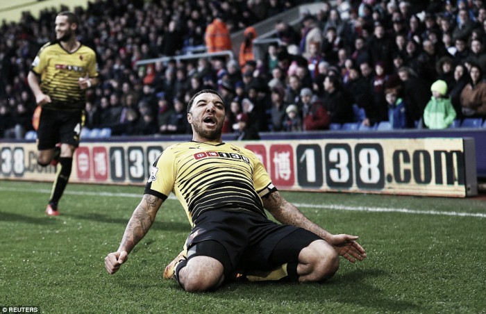 Crystal Palace 1-2 Watford: Eagles fall to late defeat at the hands of Deeney-inspired Hornets