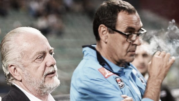 Napoli, De Laurentiis su primato e mercato: "Davanti grazie a Sarri. Interviene chi è confuso"