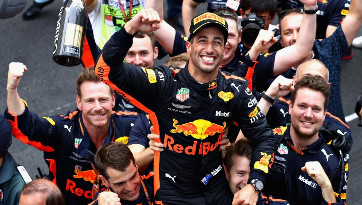 Daniel Ricciardo vince il GP di Monaco, Vettel secondo, Hamilton terzo