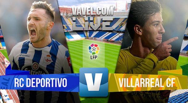 Resultado Deportivo de La Coruña - Villarreal en Liga BBVA 2015 (1-1)