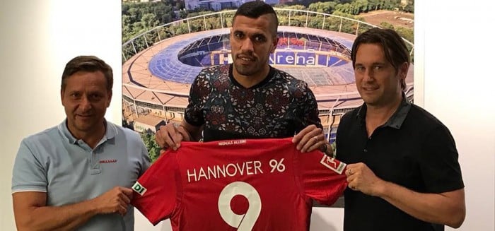 Hannover make Brazilian striker Jonathas their record signing