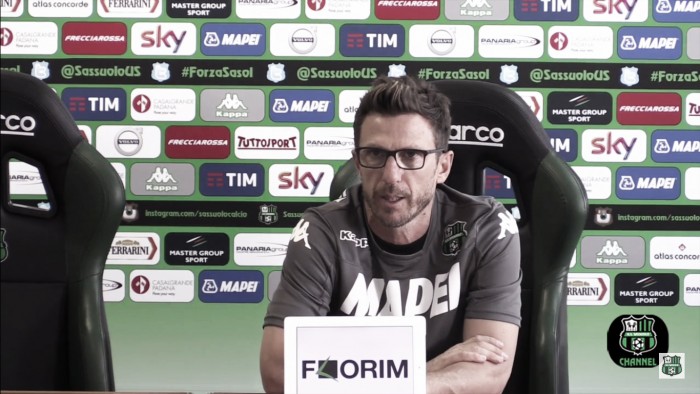 Sassuolo, Di Francesco: "Contro il Bologna non voglio vedere appagamento"