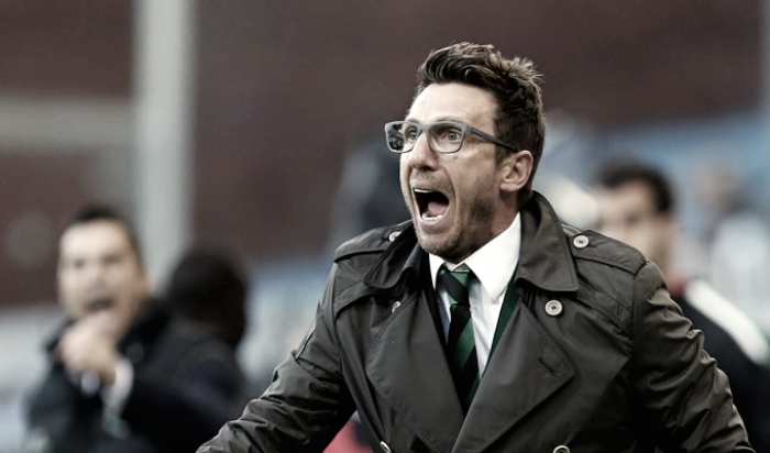 Sassuolo, parla Di Francesco: "Contento della prestazione dei miei ragazzi, questa squadra può impensierire chiunque"