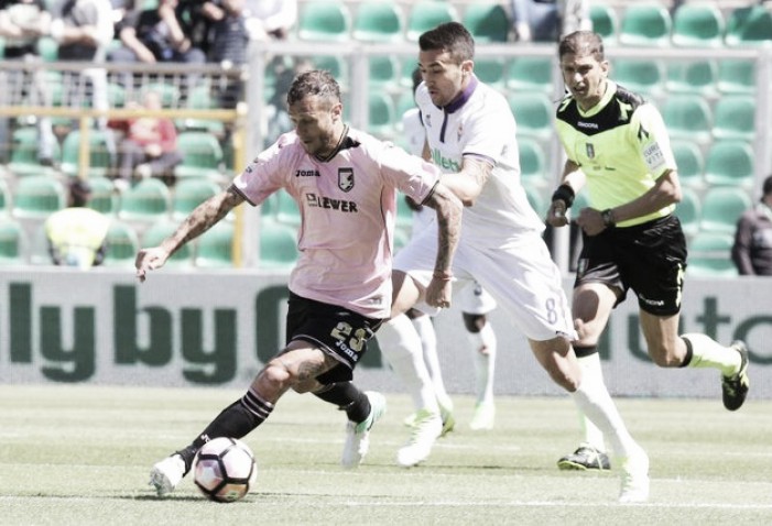 Serie A - Il Palermo supera la Viola 2-0: decidono Diamanti ed Aleesami
