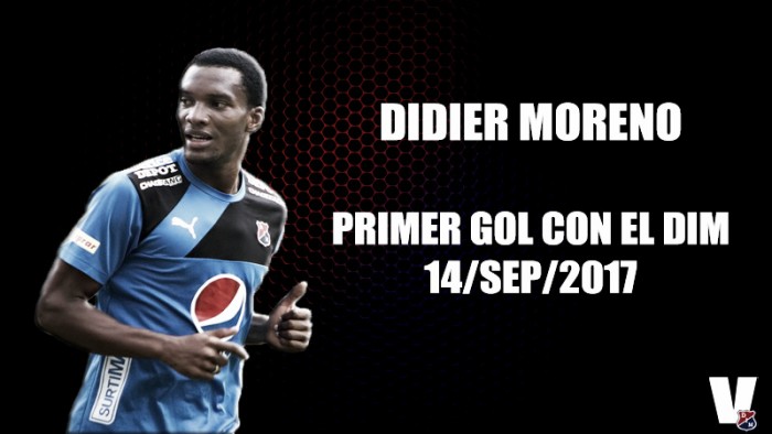 Didier Moreno sumó su primer gol con el DIM