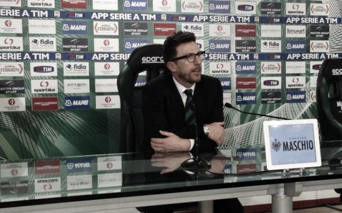 Sassuolo, Di Francesco: "Dovremo correre come l'Atalanta"