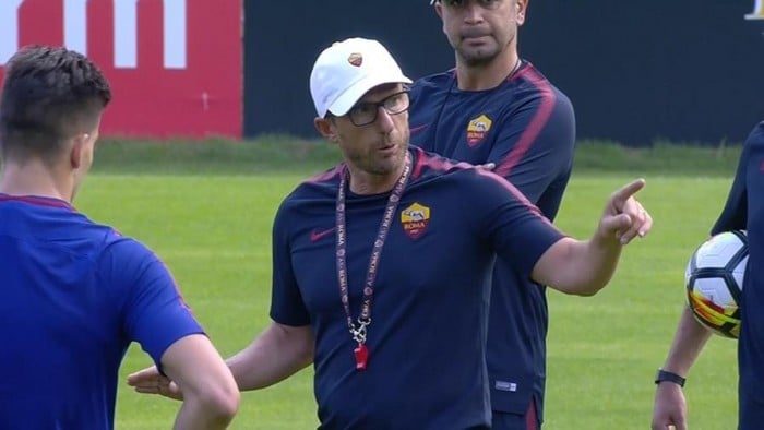 Roma, Di Francesco: "Grande disponibilità da parte di tutti. Tottenham? Mi aspetto una crescita"