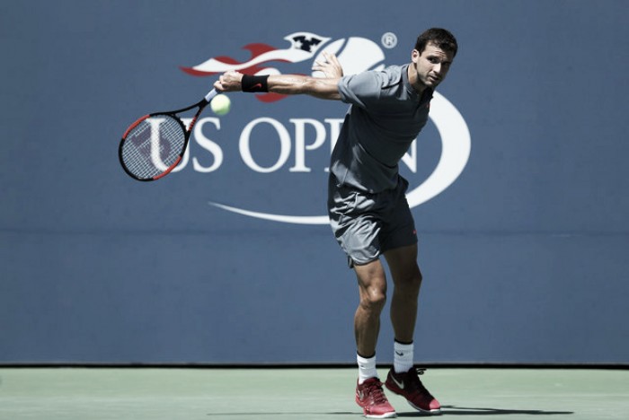 Dimitrov se exhibe en su estreno en Flushing Meadows Dimitrov se exhibe en su estreno en Flushing Meadows