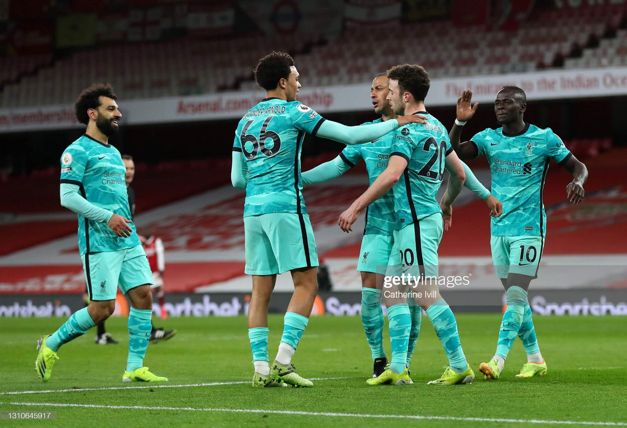 Arsenal 0-3 Liverpool: Jota and Salah sink Arsenal to boost top-four hopes