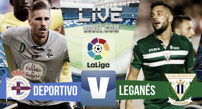 Resultado Deportivo de la Coruña - Leganés en Liga 2016 (1-2)