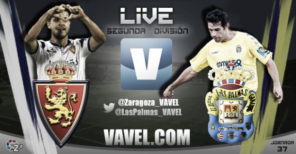 Resultado Real Zaragoza - Las Palmas en la Liga Adelante 2013/14 (1-2)