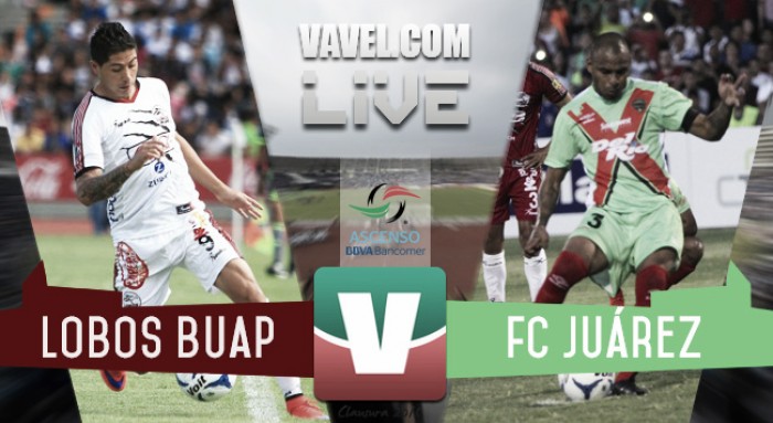 Resultado Lobos BUAP - FC Juárez en Ascenso MX 2016 (1-1)