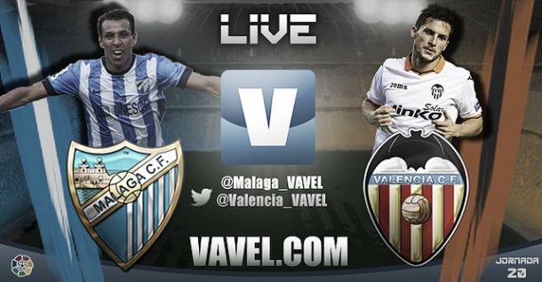 Resultado Málaga - Valencia en Liga BBVA (0-0)