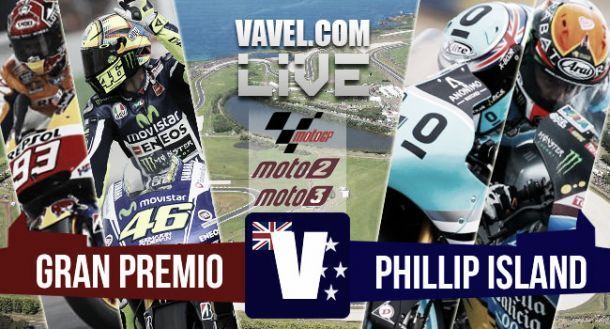 MotoGP Phillip Island,  Marquez vince, Rossi quarto. Rivivi la diretta del GP d'Australia