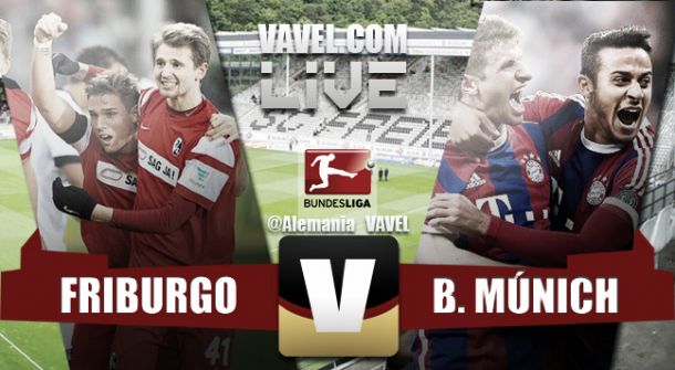 Resultado Friburgo - Bayern de Múnich en Bundesliga 2015 (2-1)
