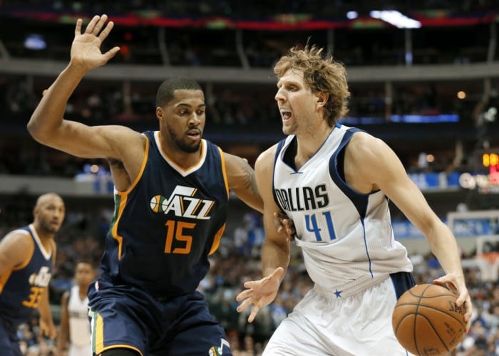 NBA - Nowitzki la porta all'overtime, Barnes la vince ed i Mavericks battono i Jazz