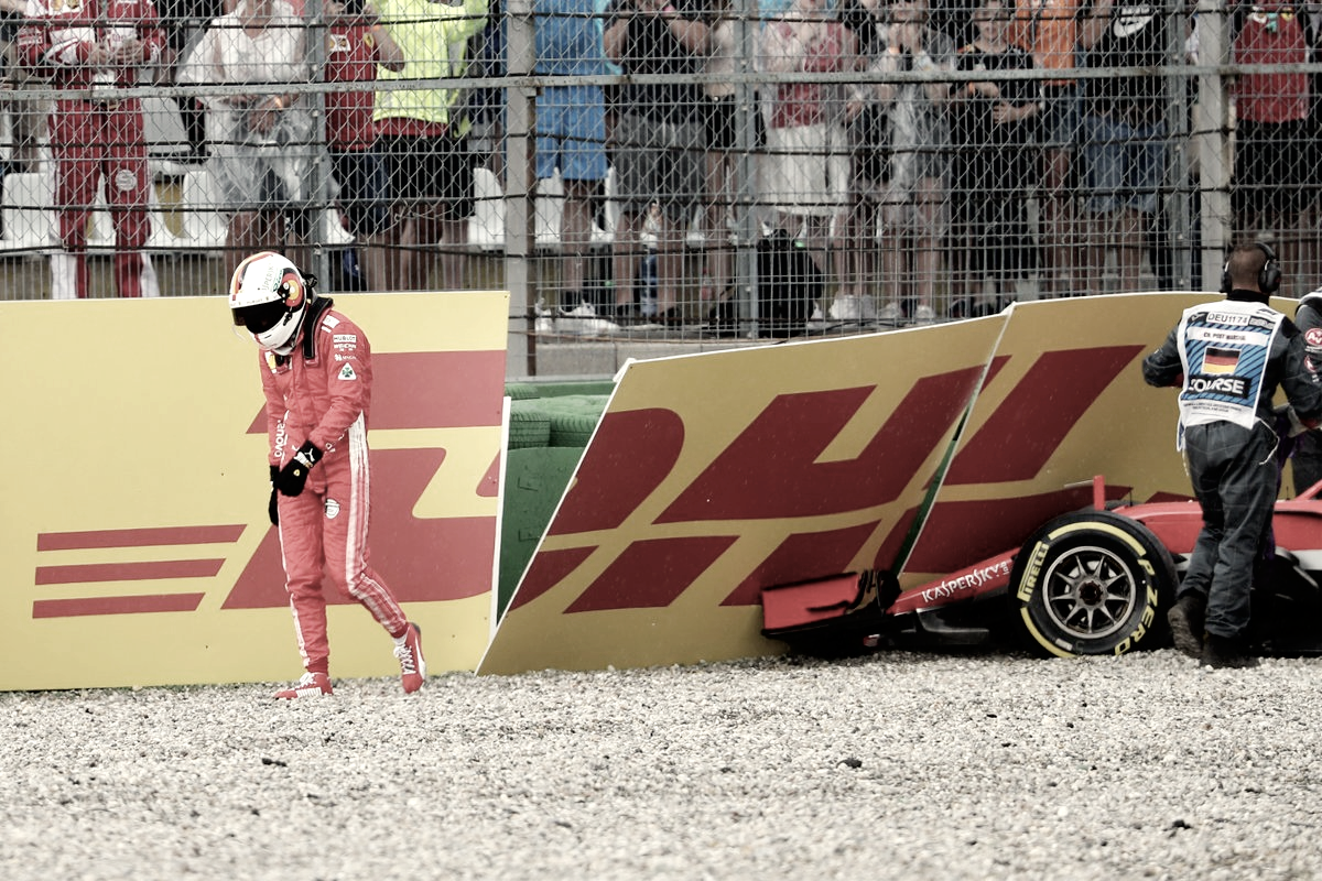 Rosberg cree que Vettel arruinó su victoria en el GP de Alemania por empujar demasiado