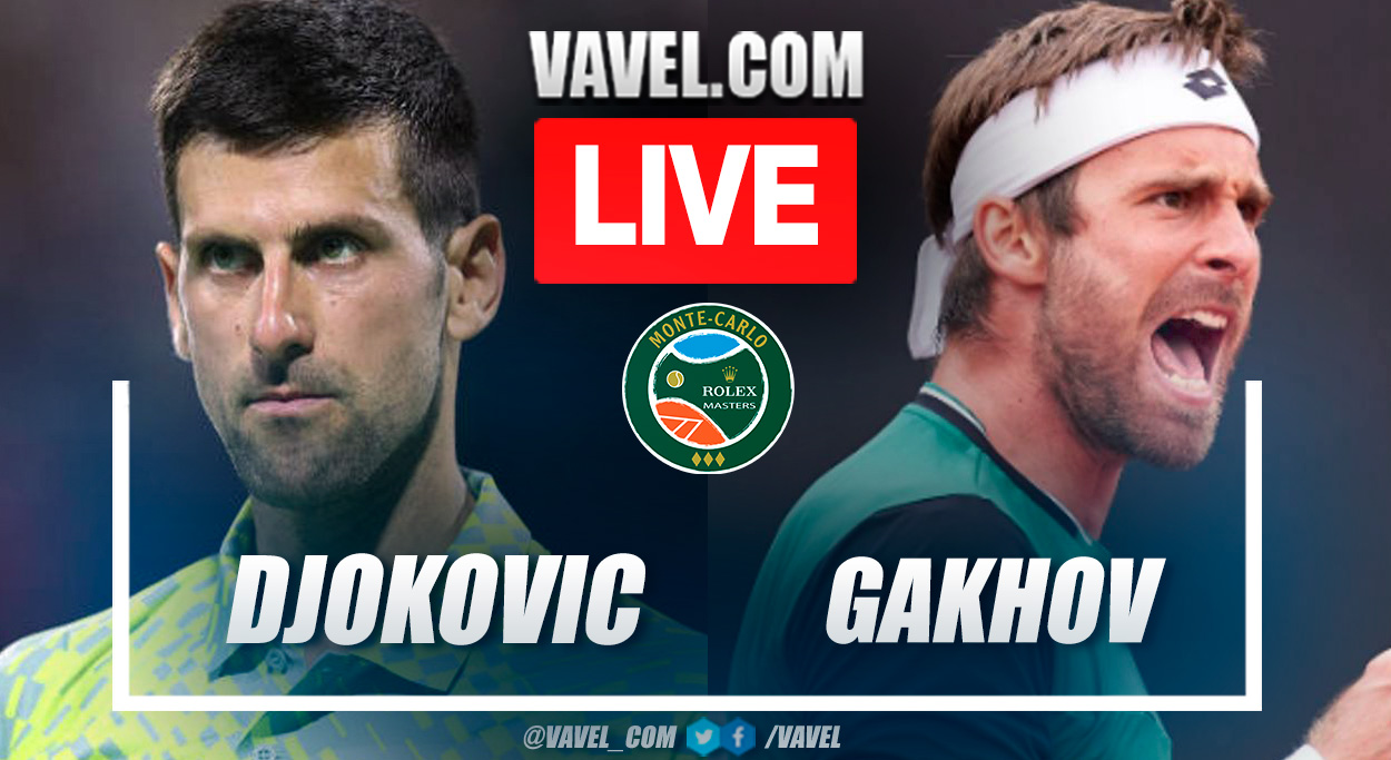 Summary and points of Djokovic 2-0 Gakhov in Montecarlo Masters