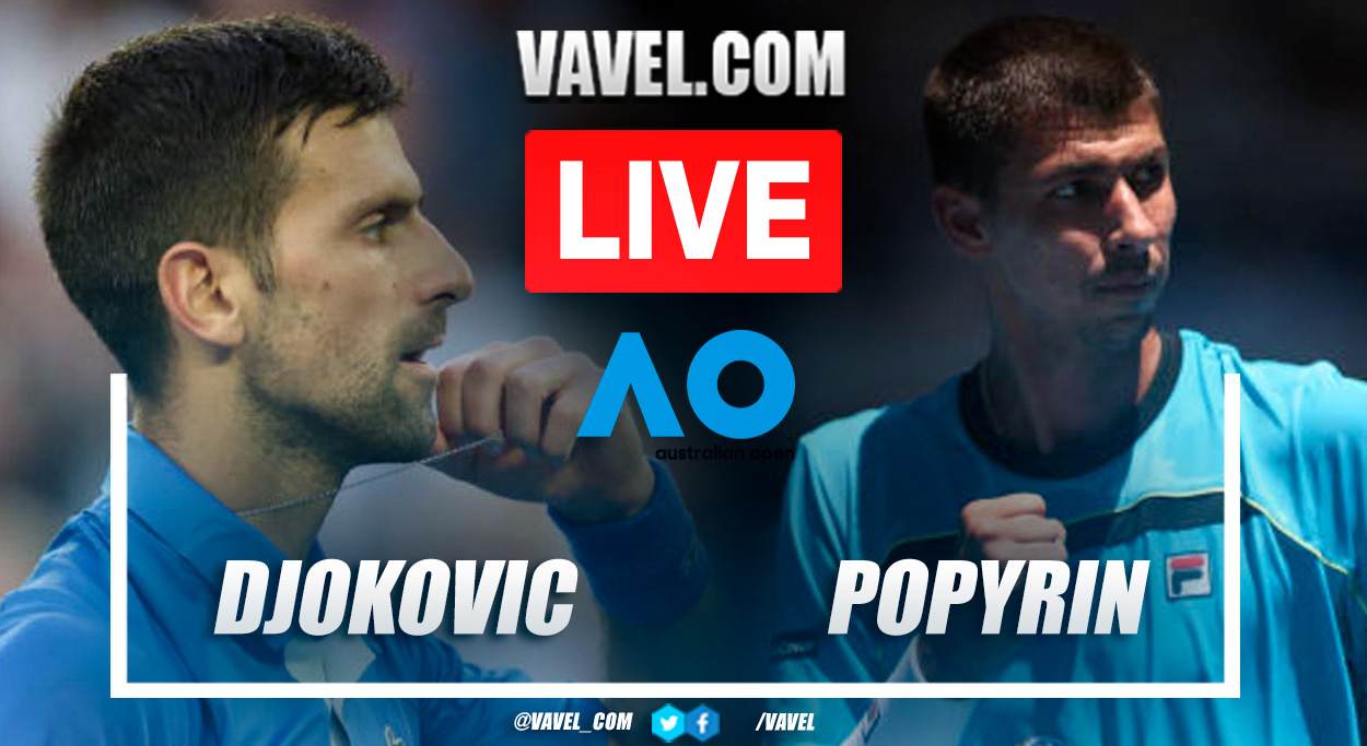 Highlights and points of Djokovic 3-1 Popyrin at Australian Open