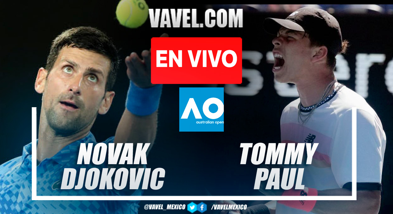 Resumen y mejores puntos del Novak Djokovic 3-0 Tommy Paul en Open Australia