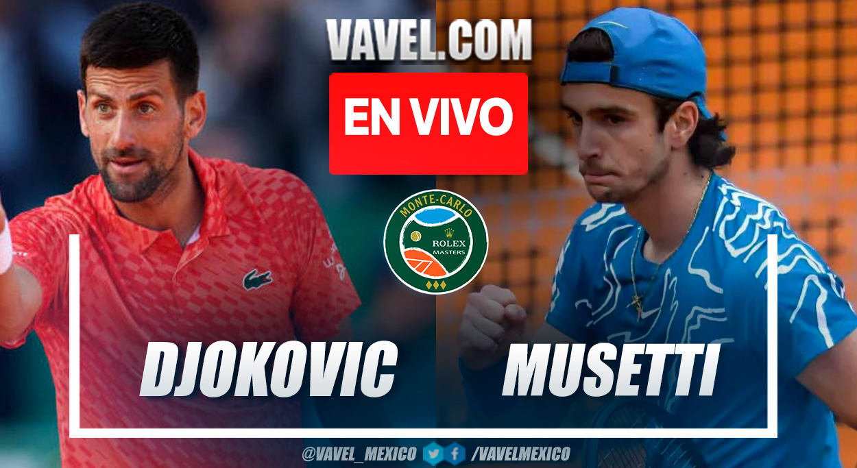 Resumen y puntos del Djokovic 1-2 Musetti en Masters de Montecarlo 