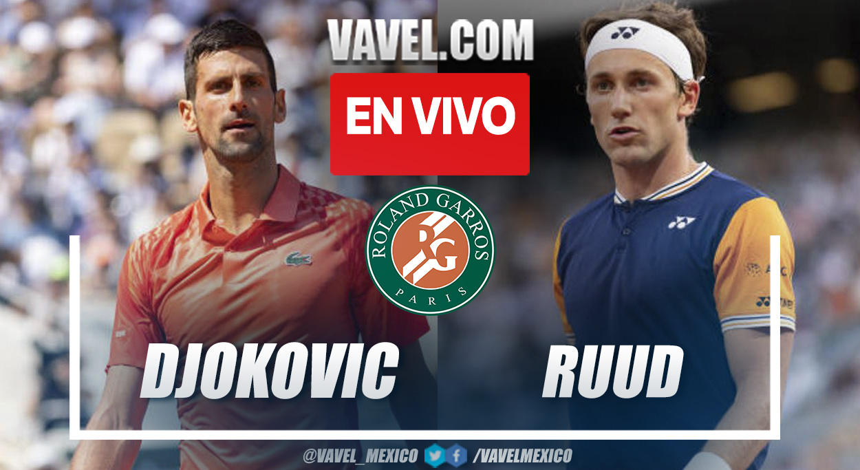 Resumen y puntos del Djokovic 3-0 Ruud en Final Roland Garros