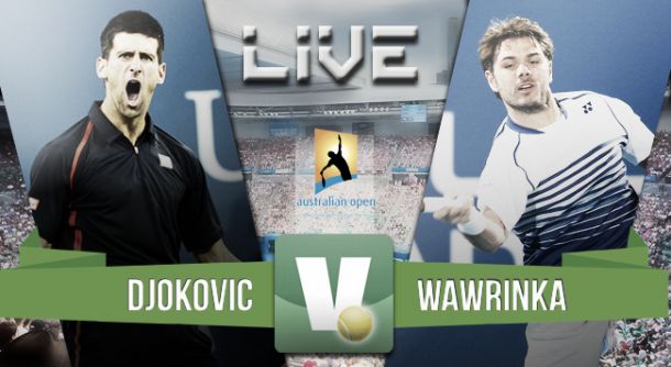 Resultado Novak Djokovic - Stanislas Wawrinka en el Open de Australia 2015 (3-2)