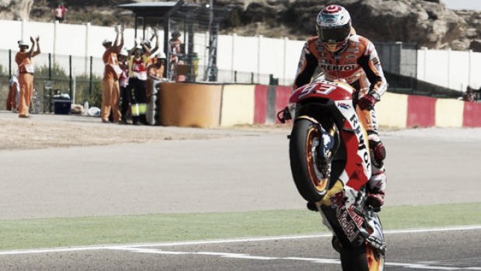 MotoGP - Marquez trionfa ad Aragon, sofferenza Dovizioso: settimo
