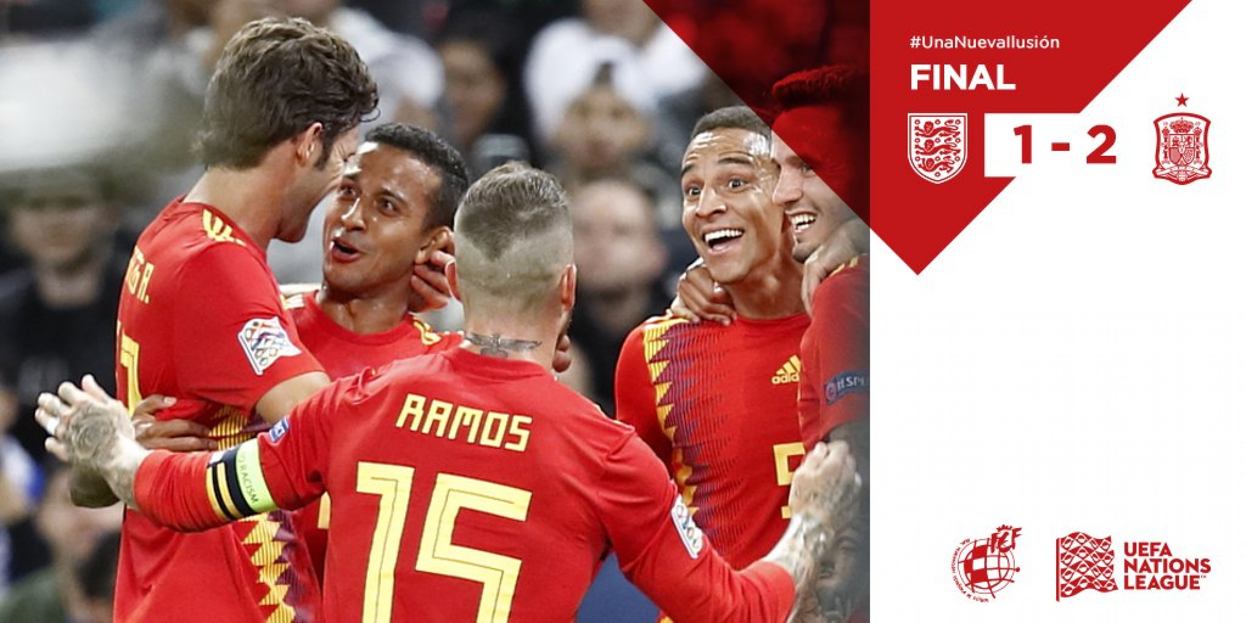 Nations League - La Spagna espugna Wembley: battuta l'Inghilterra 1-2