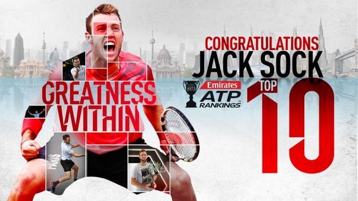 ATP - La classifica: Sock nei primi dieci, calano Djokovic e Murray