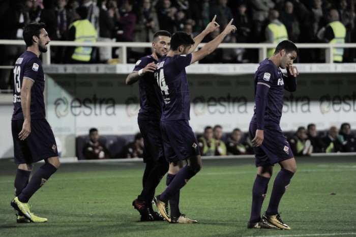 La Fiorentina convince e batte 3-0 il Torino : Benassi, Simeone e Babacar i marcatori