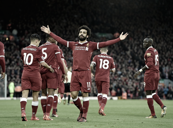 Salah sigue dando alegrías al Liverpool
