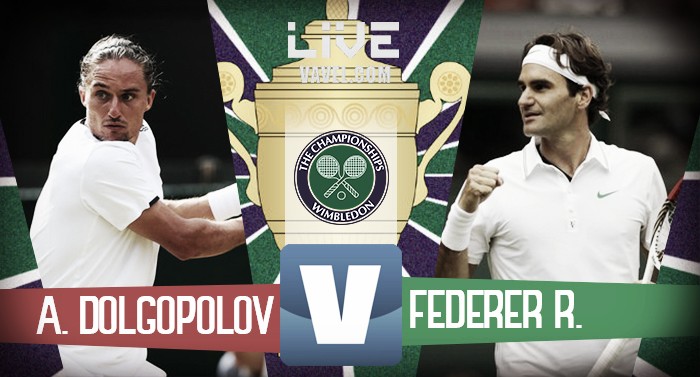Alexandr Dolgopolov - Roger Federer in diretta: si ferma l'ucraino, Federer al 2° turno