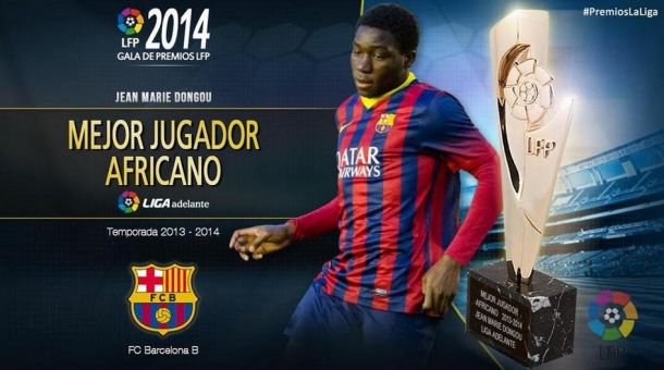 Dongou, mejor jugador africano de la Liga Adelante durante la temporada 2013/2014