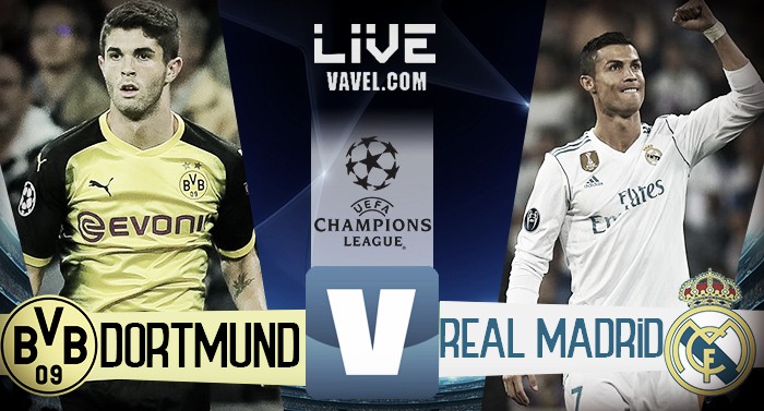 Risultato Borussia Dortmund - Real Madrid in diretta, LIVE Champions League 2017/18 - Bale, Aubameyang, Ronaldo(2)! (1-3)