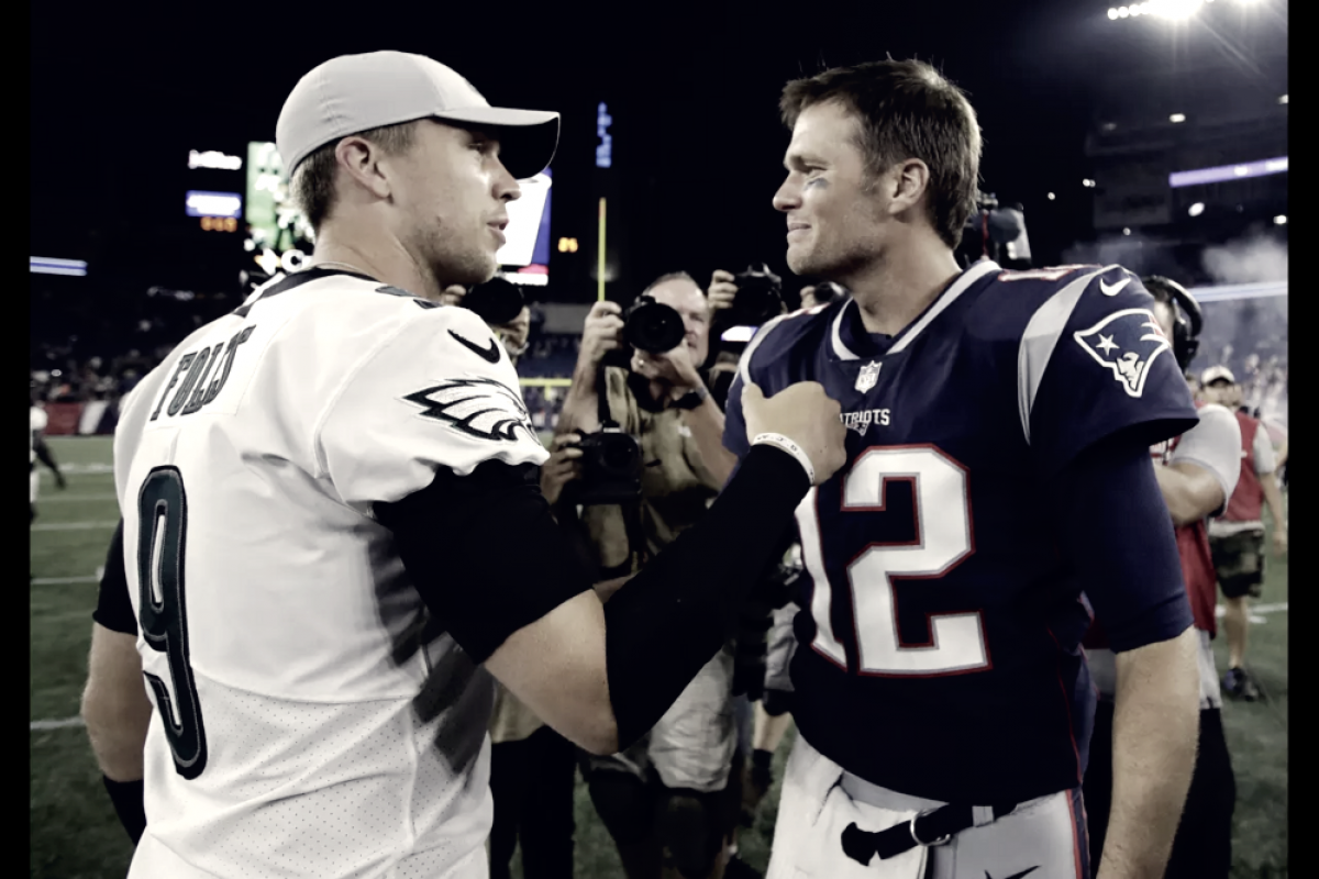 Tom Brady desfaz mal entendido sobre Nick Foles: "Tenho muito respeito por Nick"