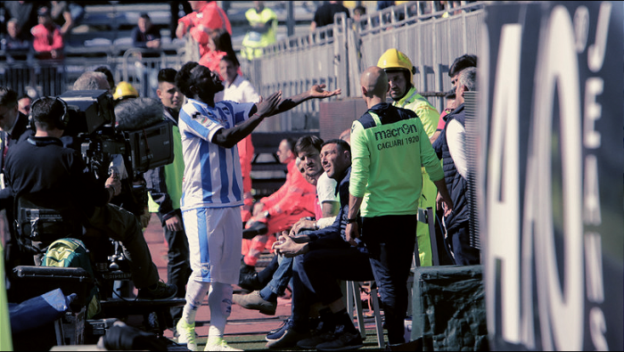 Ira Muntari per gli insulti razzisti in Cagliari-Pescara