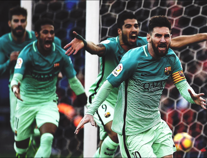 Liga - Messi porta il Barcellona in vetta: battuto l'Atletico Madrid 1-2