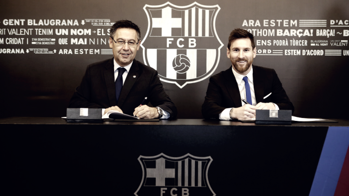 Barcellona - Ufficiale il rinnovo di Leo Messi fino al 2021