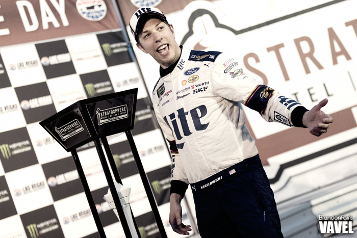 Brad Keselowski Wins Pole for Kobalt 400