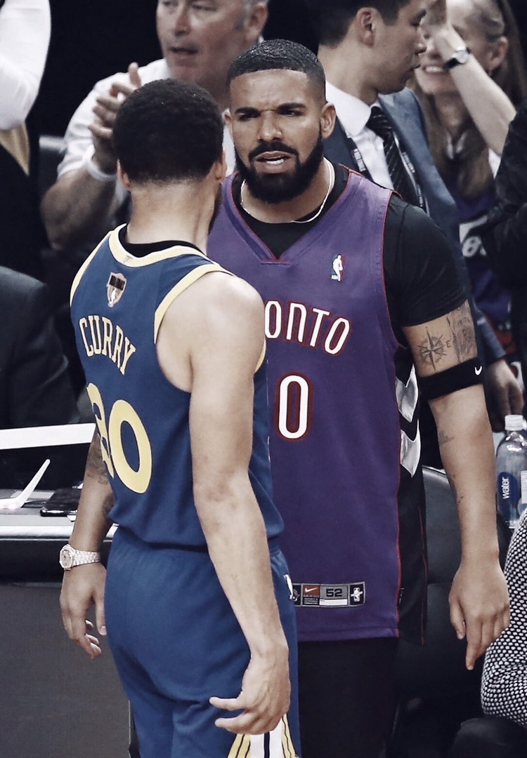 Drake juega su parte en las Finales de la NBA
