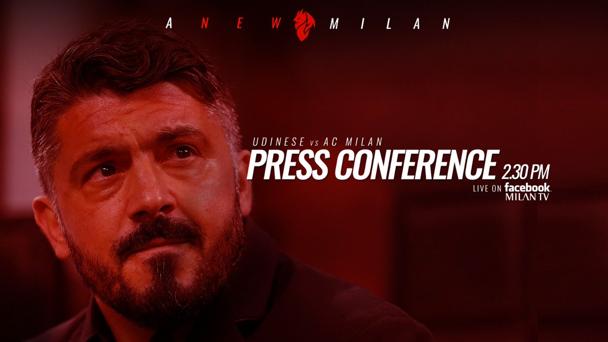 Milan, Gattuso: "Udinese squadra ostica. Domani dovremmo fare una partita gagliarda"