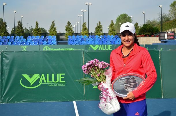 Se corona Adriana Pérez en el ITF 25K Monterrey 2013