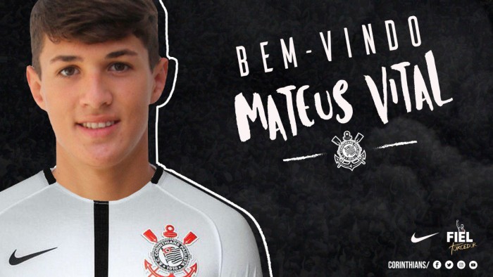 Corinthians confirma contratação de meia Mateus Vital, ex- Vasco da Gama