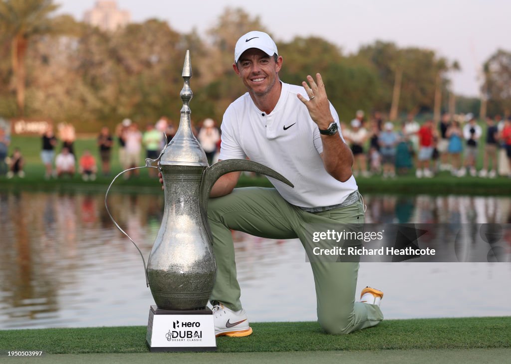 DP World Tour: Rory McIlroy wins record fourth Dubai Desert Classic