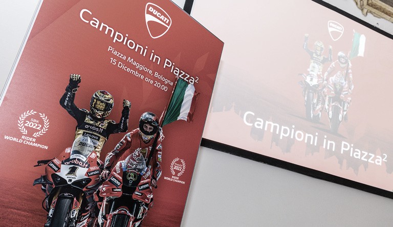 Campioni in Piazza: fiesta en Bolonia para celebrar las victorias de Ducati